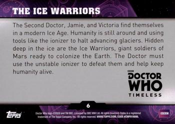 2016 Topps Doctor Who Timeless - Green Foil #6 The Ice Warriors Back