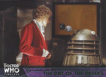 2016 Topps Doctor Who Timeless - Green Foil #12 The Day of the Daleks Front
