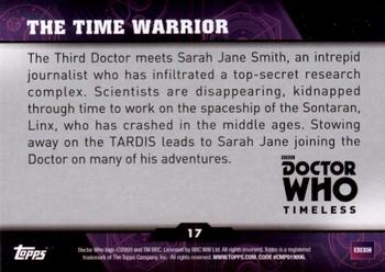 2016 Topps Doctor Who Timeless - Green Foil #17 The Time Warrior Back