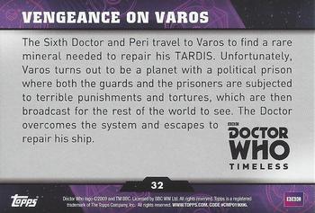 2016 Topps Doctor Who Timeless - Green Foil #32 Vengeance on Varos Back