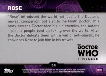 2016 Topps Doctor Who Timeless - Green Foil #38 Rose Back