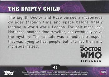 2016 Topps Doctor Who Timeless - Green Foil #43 The Empty Child Back