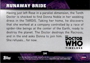 2016 Topps Doctor Who Timeless - Green Foil #54 Runaway Bride Back