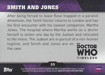 2016 Topps Doctor Who Timeless - Green Foil #55 Smith and Jones Back