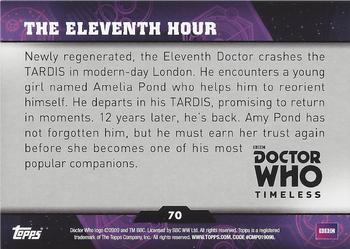 2016 Topps Doctor Who Timeless - Green Foil #70 The Eleventh Hour Back