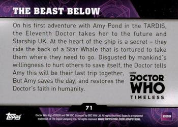 2016 Topps Doctor Who Timeless - Green Foil #71 The Beast Below Back