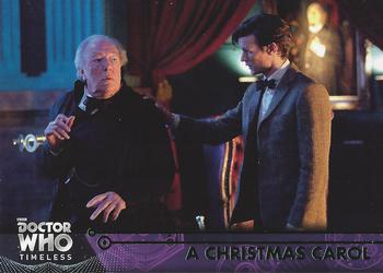 2016 Topps Doctor Who Timeless - Green Foil #76 A Christmas Carol Front