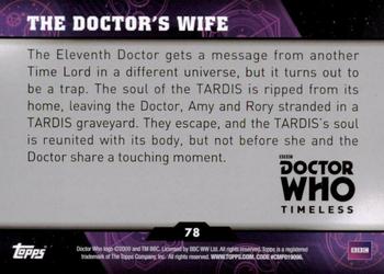 2016 Topps Doctor Who Timeless - Green Foil #78 The Doctor's Wife Back