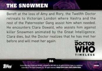 2016 Topps Doctor Who Timeless - Green Foil #86 The Snowmen Back