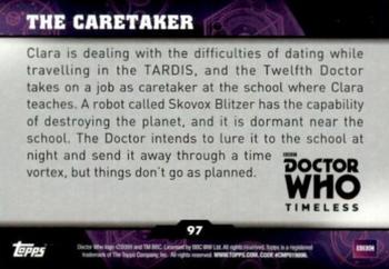 2016 Topps Doctor Who Timeless - Green Foil #97 The Caretaker Back