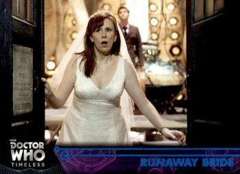 2016 Topps Doctor Who Timeless - Blue Foil #54 Runaway Bride Front