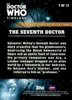 2016 Topps Doctor Who Timeless - The Doctors Across Time #7 The Seventh Doctor Back