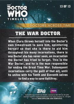 2016 Topps Doctor Who Timeless - The Doctors Across Time #13 The War Doctor Back