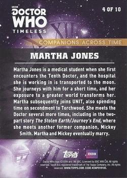 2016 Topps Doctor Who Timeless - Companions Across Time #4 Martha Jones Back