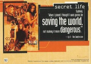 2002 Inkworks Alias Season 1 - Secret Life Puzzle #SL3 Sydney Back