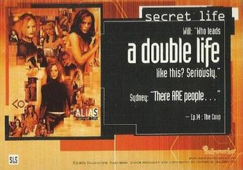2002 Inkworks Alias Season 1 - Secret Life Puzzle #SL5 Will Back