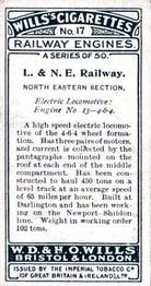1924 Wills's Railway Engines #17 L. & N.E. Railway Back