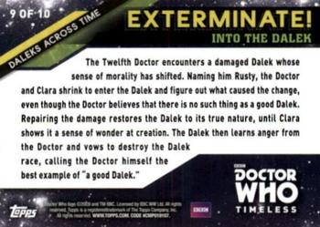 2016 Topps Doctor Who Timeless - Daleks Across Time #9 Into the Dalek Back