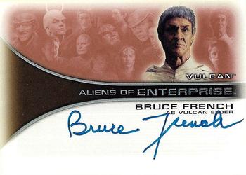 2002 Rittenhouse Star Trek Enterprise Season 1 - Aliens of Enterprise Autographs #AA6 Bruce French Front