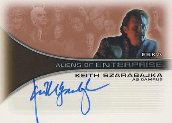 2002 Rittenhouse Star Trek Enterprise Season 1 - Aliens of Enterprise Autographs #AA9 Keith Szarabajka Front
