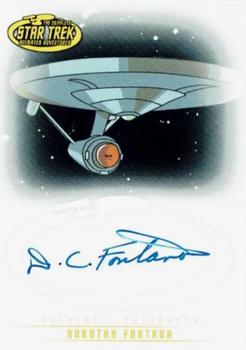 2003 Rittenhouse Star Trek: The Complete Star Trek: Animated Adventures  - Autographs #A7 Dorothy Fontana Front