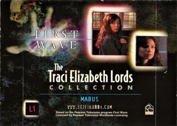 2002 Rittenhouse First Wave: Traci Elizabeth Lords Collection  #L1 Mabus Back