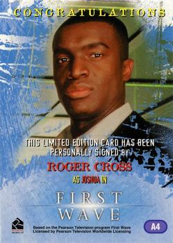 2002 Rittenhouse First Wave: Traci Elizabeth Lords Collection  - Autographs #A4 Roger Cross Back
