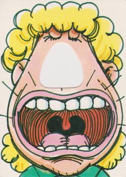 1989 Continental Candy Company Snoots #7 Mega-Mouth Front