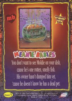 1998 Comic Images Meanie Babies - Omnichrome #Omni 3 Moldie the Goldfish Back