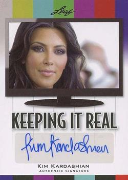 2011 Leaf Pop Century - Keeping It Real #KR-KK2 Kim Kardashian Front