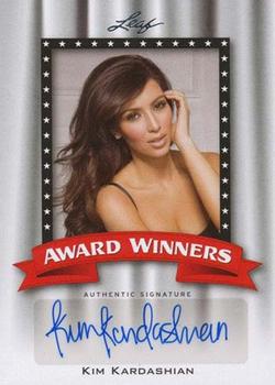2011 Leaf Pop Century - Award Winners #AW-KK2 Kim Kardashian Front