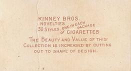 1889 Kinney Brothers Novelties (N228) #NNO Hot air Balloon Back