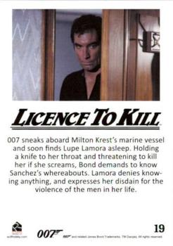 2016 Rittenhouse James Bond 007 Classics - Licence to Kill Throwback #19 007 sneaks aboard Milton krest's Back