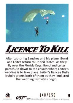 2016 Rittenhouse James Bond 007 Classics - Licence to Kill Throwback Gold #6 After capturing Sanchez Back