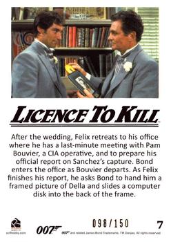 2016 Rittenhouse James Bond 007 Classics - Licence to Kill Throwback Gold #7 After the wedding, Felix Back