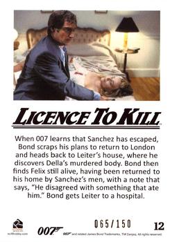 2016 Rittenhouse James Bond 007 Classics - Licence to Kill Throwback Gold #12 When 007 learns that Sanchez Back