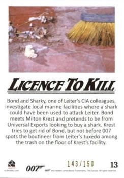2016 Rittenhouse James Bond 007 Classics - Licence to Kill Throwback Gold #13 Bond and Sharky, one of Back