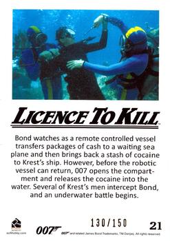 2016 Rittenhouse James Bond 007 Classics - Licence to Kill Throwback Gold #21 Bond watches as a remote Back