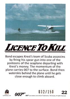 2016 Rittenhouse James Bond 007 Classics - Licence to Kill Throwback Gold #22 Bond escapes Krest's team Back