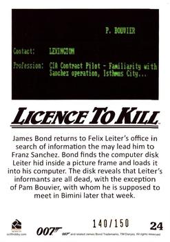 2016 Rittenhouse James Bond 007 Classics - Licence to Kill Throwback Gold #24 James Bond returns to Felix Back