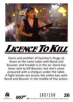 2016 Rittenhouse James Bond 007 Classics - Licence to Kill Throwback Gold #26 Dario and another of Back
