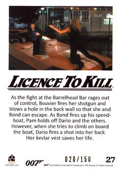 2016 Rittenhouse James Bond 007 Classics - Licence to Kill Throwback Gold #27 As the fight at the Back