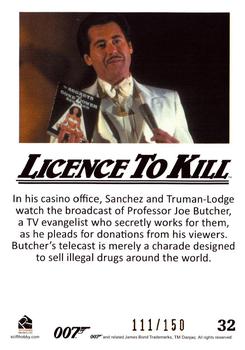 2016 Rittenhouse James Bond 007 Classics - Licence to Kill Throwback Gold #32 In his casino office, Back