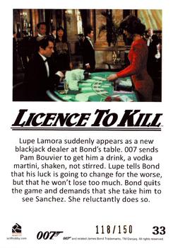 2016 Rittenhouse James Bond 007 Classics - Licence to Kill Throwback Gold #33 Lupe Lamora suddenly appears Back
