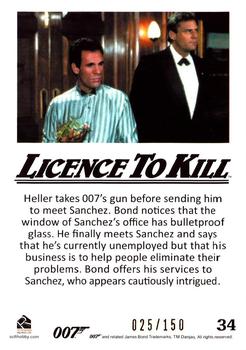 2016 Rittenhouse James Bond 007 Classics - Licence to Kill Throwback Gold #34 Heller takes 007's gun Back