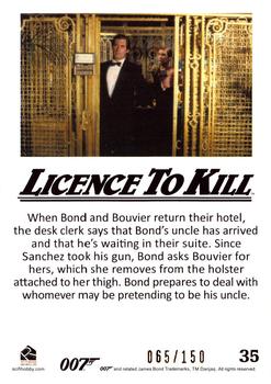 2016 Rittenhouse James Bond 007 Classics - Licence to Kill Throwback Gold #35 When Bond and Bouvier return Back