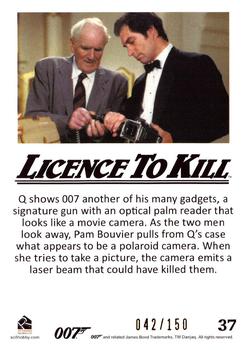 2016 Rittenhouse James Bond 007 Classics - Licence to Kill Throwback Gold #37 Q shows 007 another of Back