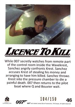 2016 Rittenhouse James Bond 007 Classics - Licence to Kill Throwback Gold #46 While 007 secretly watches from Back