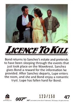 2016 Rittenhouse James Bond 007 Classics - Licence to Kill Throwback Gold #47 Bond returns to Sanchez's estate Back