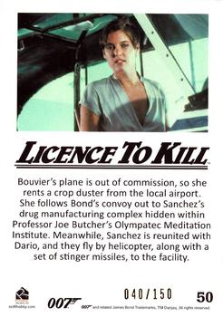 2016 Rittenhouse James Bond 007 Classics - Licence to Kill Throwback Gold #50 Bouvier's plane is out of Back
